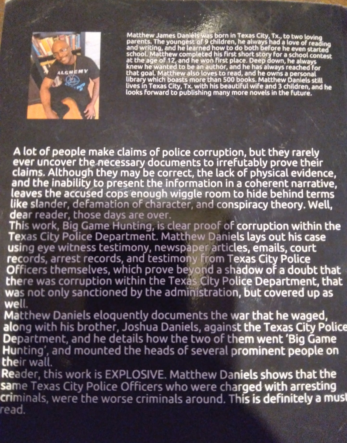 Big Game Hunting by Matthew Daniels, Signed by Cultfigga King Y